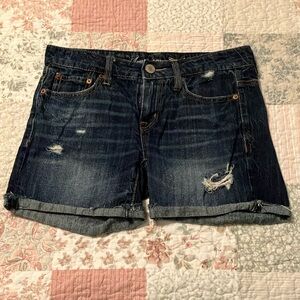 Women's American Eagle Size 0 Distressed Denim Shorts